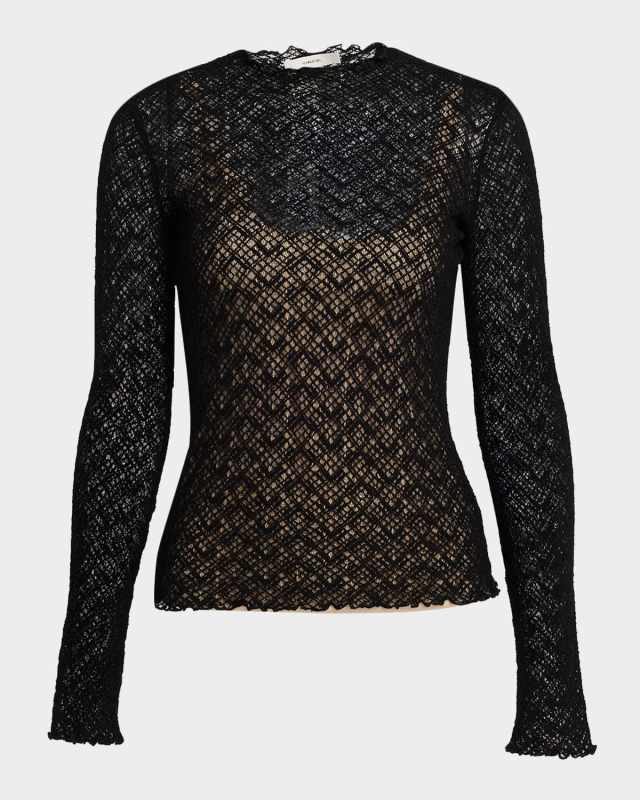 Lace Mock-Neck Top